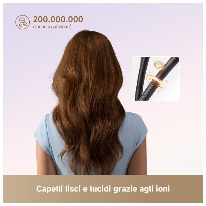 Dreame HDMINIFPK Mini Flow Asciugacapelli 1200 W Ionica 2 velocita' 5 temperature beccuccio lisciante colore Rosa