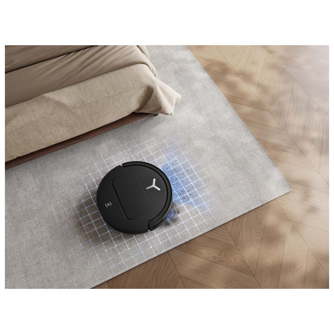 Ecovacs DEEBOTT50OMNIGEN3BLACK DEEBOT T50 OMNI Gen3 Robot aspirapolvere lavapavimenti AIVI 3D 3.0 25.000 Pa ZeroTangle 3.0 stazione OMNI All-in-One lavaggio a 75 °C colore Nero