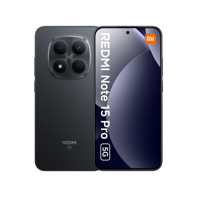 Xiaomi, Redmi Note 15 Pro 5G, 256GB, 8GB RAM, Nero, Dual SIM - Yeppon