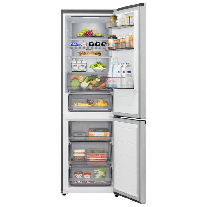 LG Frigorifero Combinato 60 cm Classe C 375L Ai Inverter Prime Silver