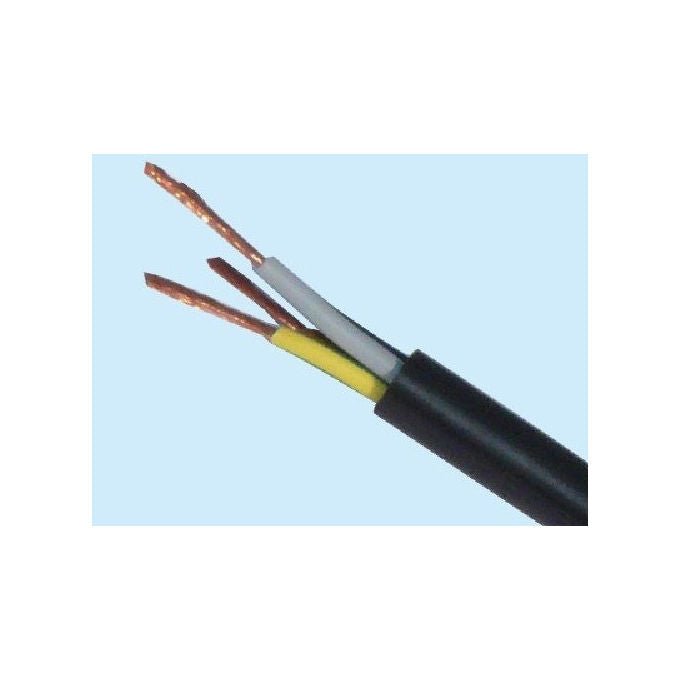 Bricodea, Cavo Elettrico Similgomma, 3x1,5 mmq, Nero, 100 m - Yeppon