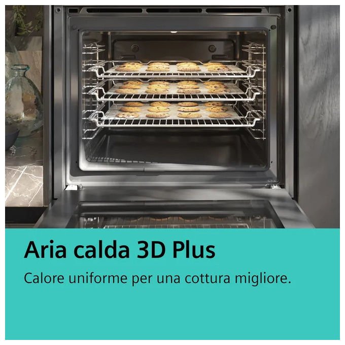 Siemens, Forno iQ300 HB272ABS3, 71 L, Acciaio Inox, Da Incasso, Multifunzione, Pirolitico - Yeppon