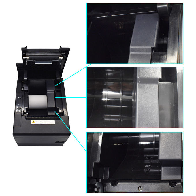 Equip 351006 Stampante POS Termica 203 DPI 300 mm-s USB Bluetooth WiFi Taglierina Automatica carta 58 80 mm colore Nero
