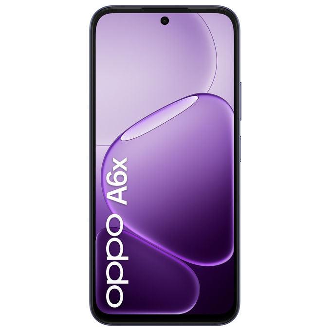 Oppo, Smartphone A6x, Display 6.75'' 120Hz, 4GB RAM, 128GB ROM, Doppia Fotocamera 13MP, Viola