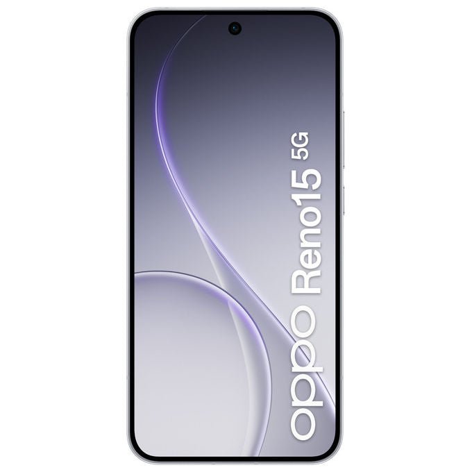 Oppo Reno15 5G, Smartphone AI, Tripla Fotocamera 50MP, 512GB, 8GB RAM, Aurora White