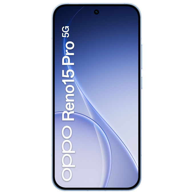 Oppo, Reno15 Pro 5G AI Smartphone, Tripla fotocamera 200MP, 12GB RAM, 512GB ROM, Aurora Blue