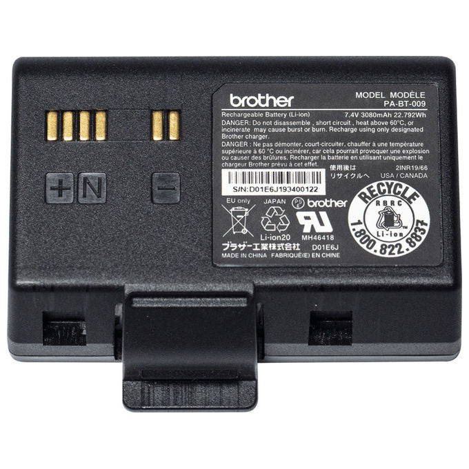 Brother Batteria PABT009 Ioni di Litio per Stampanti RJ-3035B-3055WB