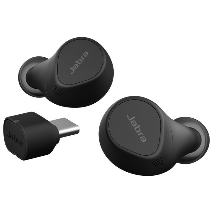 Jabra, Auricolari True Wireless Evolve2 Buds, Bluetooth, Nero
