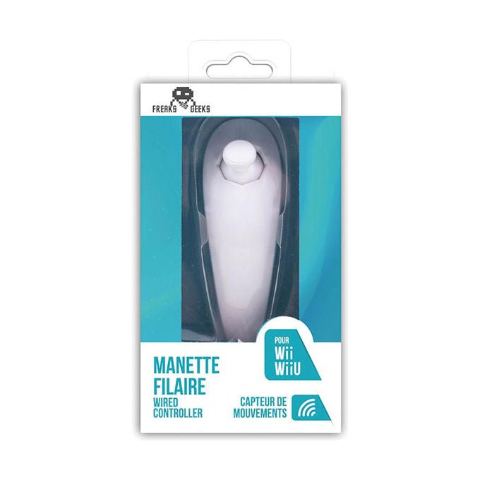 Freaks And Geeks, Nunchuk, Bianco V3, Per Wii e Wii U - Yeppon