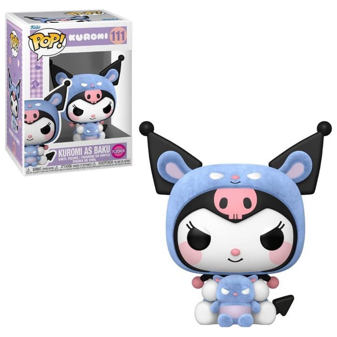 Funko, Pop! Animation Kuromi Come Baku, Floccato, N° 111, Sanrio, Vinyl Figure, Limited Edition