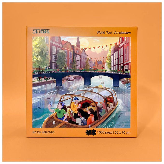 Stopuzzle, Puzzle 1000 Pezzi, World Tour Amsterdam - Yeppon
