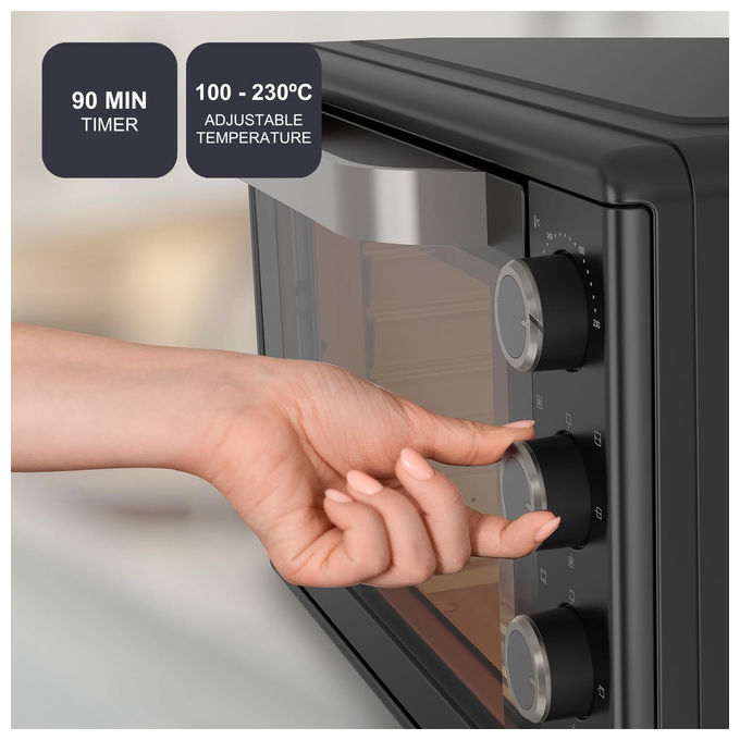 Black+decker Forno Elettrico 60 L 2000 W 15 Funzioni con Timer con Spiedo
