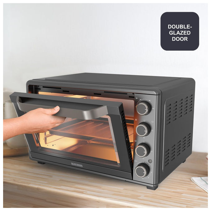 Black+decker Forno Elettrico 60 L 2000 W 15 Funzioni con Timer con Spiedo