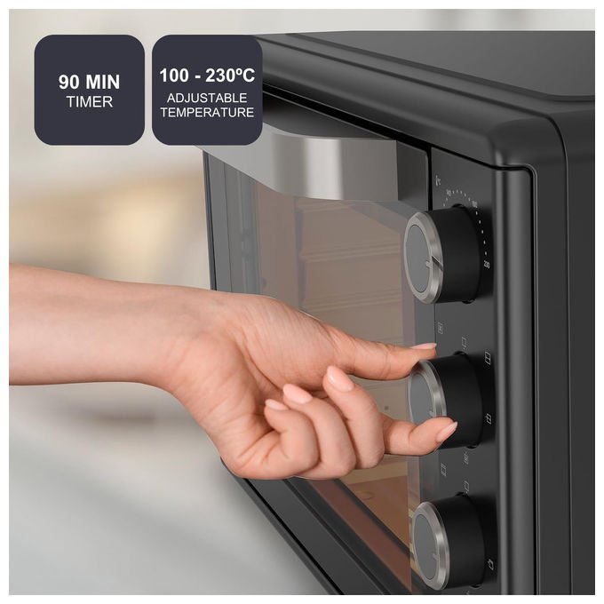 Black+Decker, Forno Elettrico, 45L, 2000W, 15 Modalita', Con Timer 90 Minuti - Yeppon