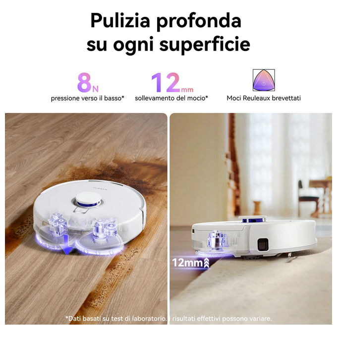 Narwal Freo Z10, Robot Aspirapolvere e Lavapavimenti, 15000PA, Bianco, Stazione Base Auto-svuotante