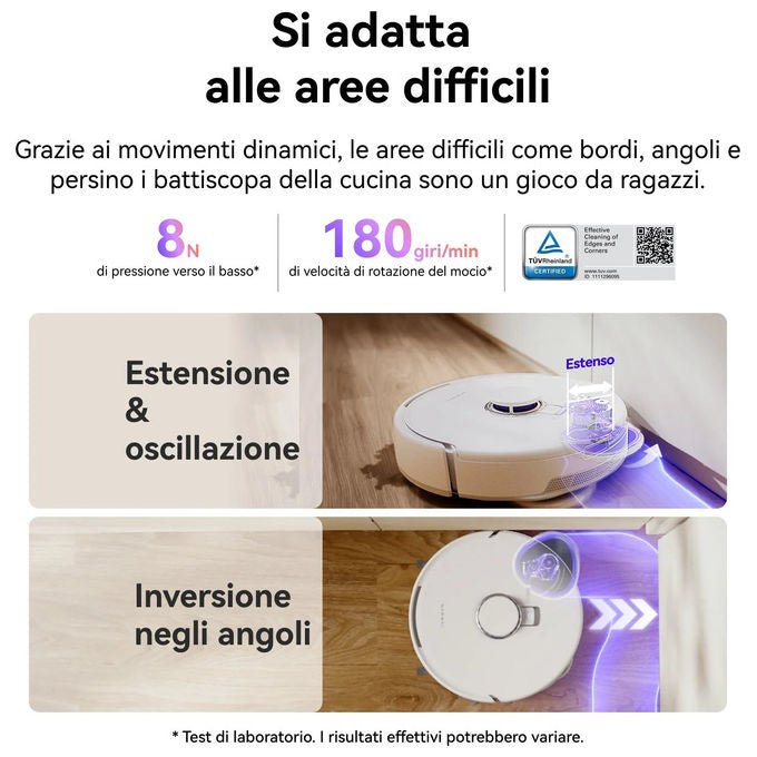 Narwal Freo Z10, Robot Aspirapolvere e Lavapavimenti, 15000PA, Bianco, Stazione Base Auto-svuotante