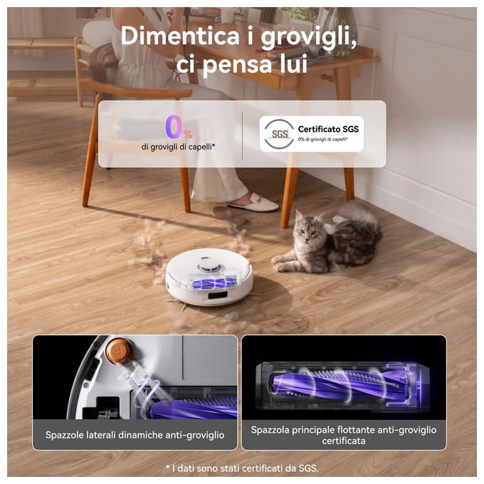 Narwal Freo Z10, Robot Aspirapolvere e Lavapavimenti, 15000PA, Bianco, Stazione Base Auto-svuotante