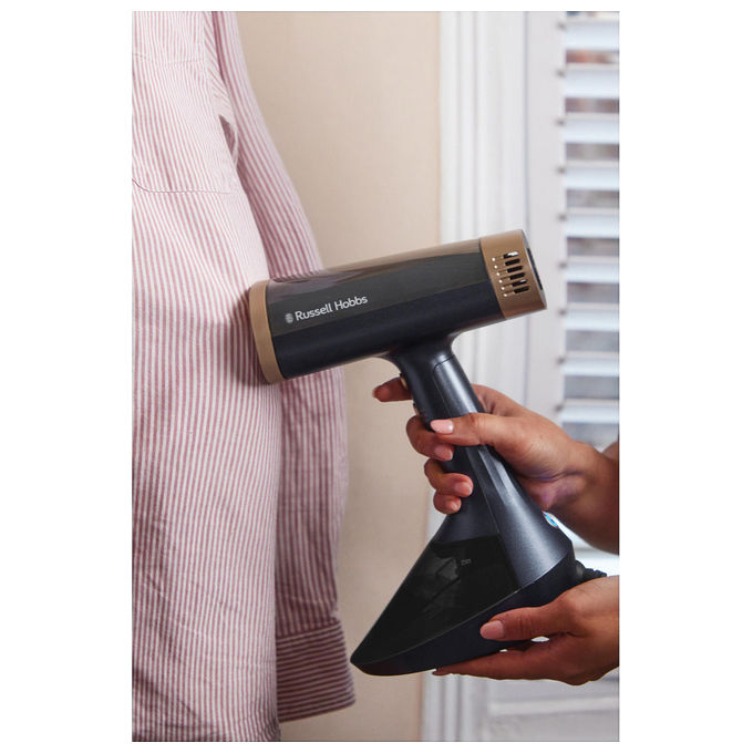 [ComeNuovo] Russell Hobbs 28550-56 Steam Genie VacuSteam Vaporizzatore Portatile 1400 W piastra ceramica 0,2 L serbatoio colore Blu Oro