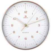 Lowell, Orologio da Parete Tondo, Alluminio Rosa, 25 cm, 14967-CF