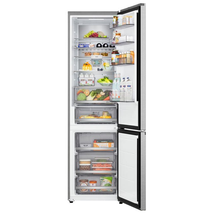 LG GBBS726AMB Fit and Max Frigorifero Combinato 375 L 203 cm Classe A 29 dB Total No Frost AI Inverter Wi-Fi colore Acciaio Inox