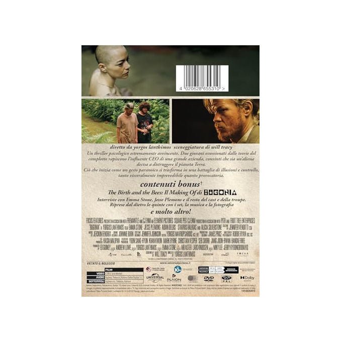 Universal, Bugonia Dvd, Yorgos Lanthimos Film, Emma Stone, Jesse Plemons