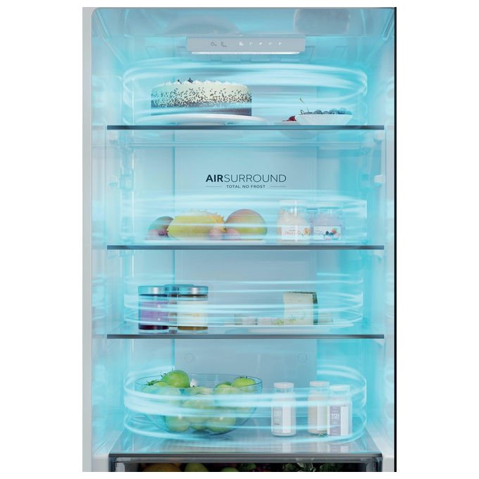 Haier Frigorifero Combinato Libera Installazione 360 L 3D 60 Serie 3 HTR3618CNMG Argento