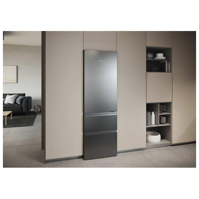Haier Frigorifero Combinato Libera Installazione 360 L 3D 60 Serie 3 HTR3618CNMG Argento