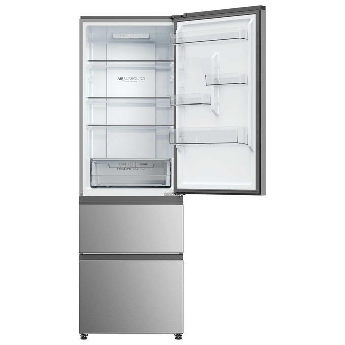 Haier Frigorifero Combinato Libera Installazione 360 L 3D 60 Serie 3 HTR3618CNMG Argento