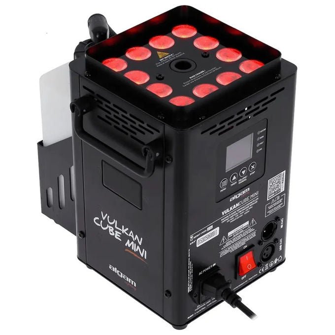 Algam Lighting, Vulkan Cube Mini, Macchina del Fumo Verticale, 1200W, Nera