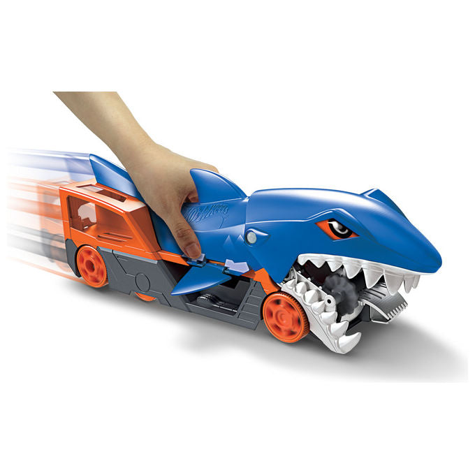Hot Wheels, Trasportatore Squalo Affamato City GVG36, Playset con Veicoli