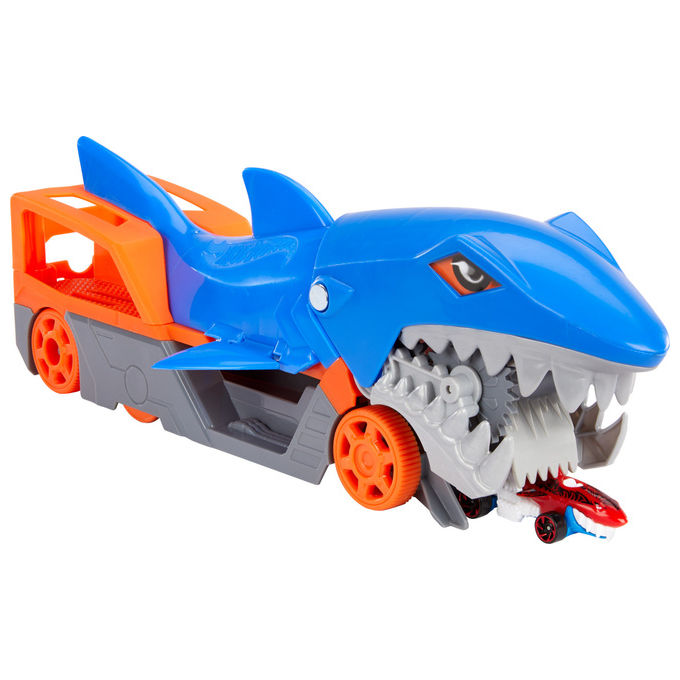 Hot Wheels, Trasportatore Squalo Affamato City GVG36, Playset con Veicoli