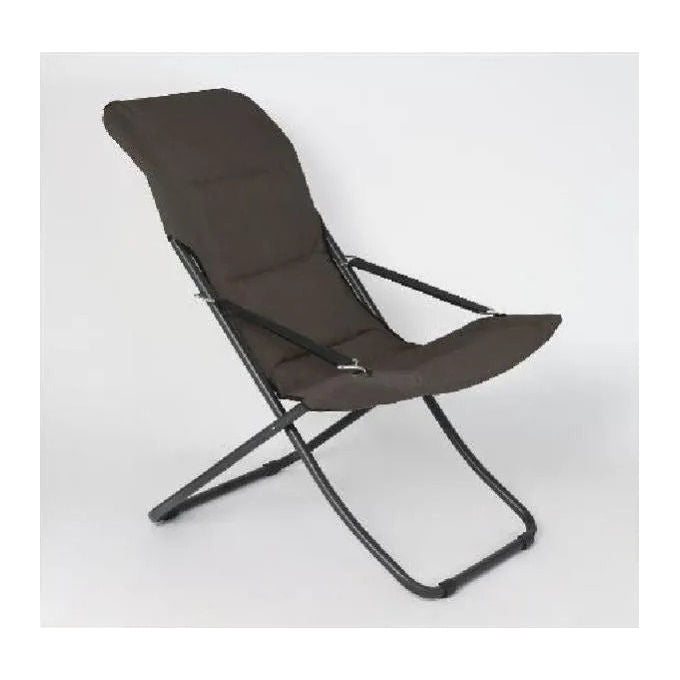 Metal F.A.R., Poltrona Pieghevole Canapone, Ferro, Polycotone, Taupe, Stile Moderno - Yeppon