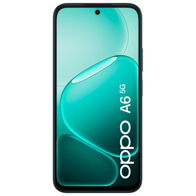 Oppo, Smartphone A6 5G, Display 6.75'' 120Hz, 6GB RAM, 256GB, Nero