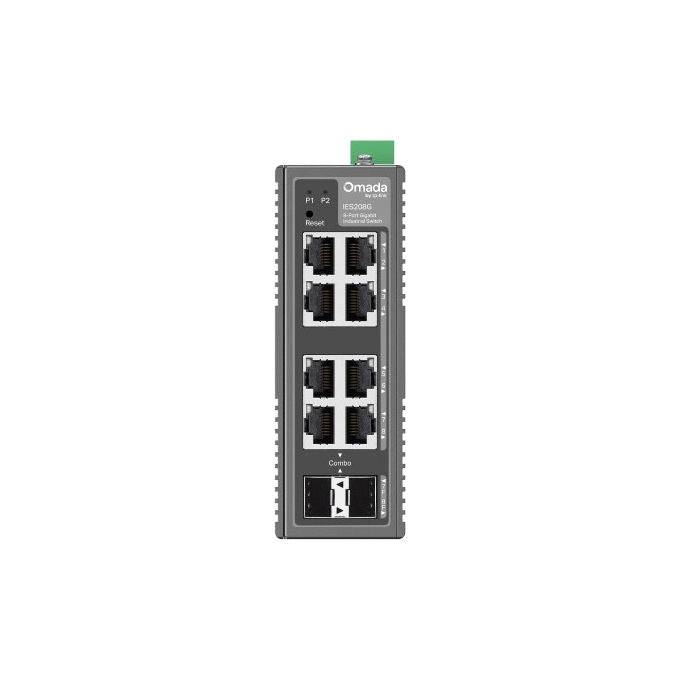 TP - Link Omada IES208G, Switch di Rete Gestito, 8 Porte Gigabit, Montaggio a Parete e su Guida DIN - Yeppon
