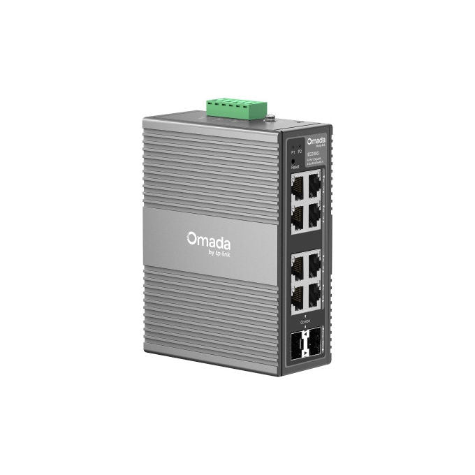 TP - Link Omada IES208G, Switch di Rete Gestito, 8 Porte Gigabit, Montaggio a Parete e su Guida DIN - Yeppon