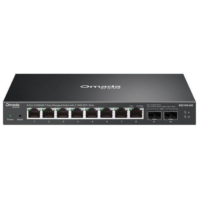 Tp - Link, Switch di Rete Gestito, 8 Porte 2.5G Ethernet, Montaggio Desktop - Parete, Es210X - M2 - Yeppon