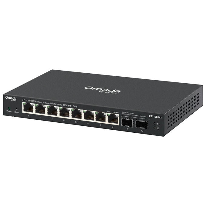 Tp - Link, Switch di Rete Gestito, 8 Porte 2.5G Ethernet, Montaggio Desktop - Parete, Es210X - M2 - Yeppon