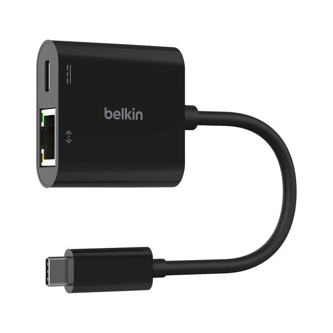 Belkin, Adattatore USB - C, Ethernet, Ricarica 100W, Nero, INC019BTBK - Yeppon