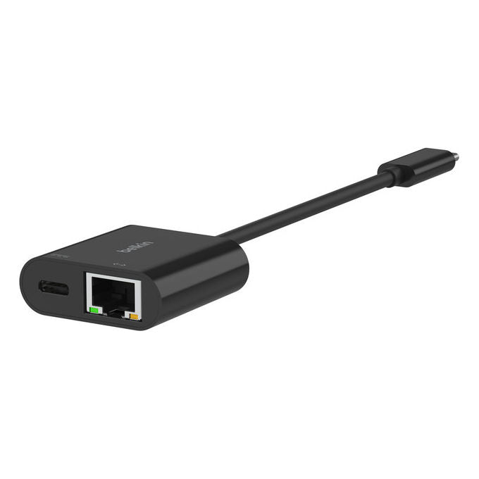 Belkin, Adattatore USB - C, Ethernet, Ricarica 100W, Nero, INC019BTBK - Yeppon