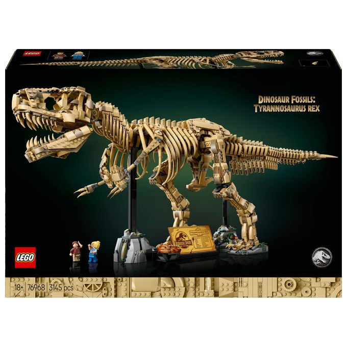 Lego, Fossili di Dinosauro T-Rex Jurassic World 76968, Set da Costruzione 3145 Pezzi