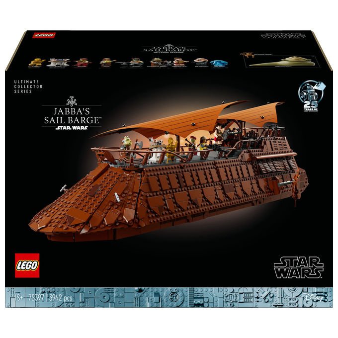 Lego, Galeone a Vela di Jabba Star Wars 75397, Ultimate Collector Series, 3942 Pezzi