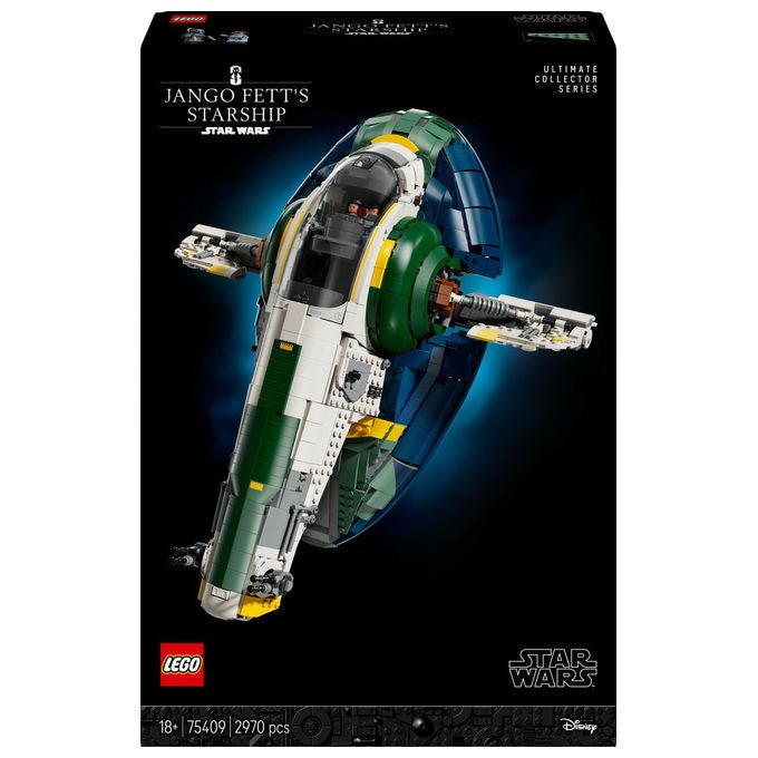 Lego, Star Wars Astronave di Classe Firespray di Jango Fett, Set Costruzioni 2970 Pezzi, 75409