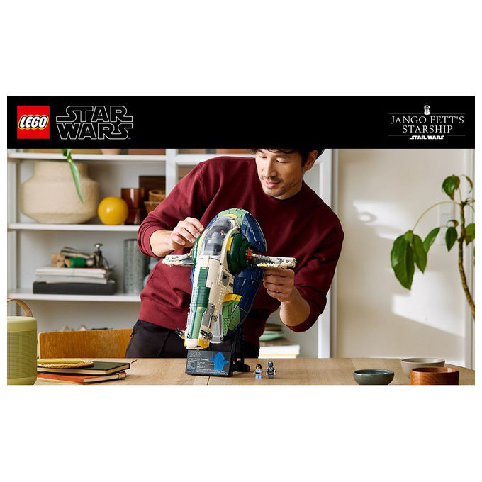 Lego, Star Wars Astronave di Classe Firespray di Jango Fett, Set Costruzioni 2970 Pezzi, 75409