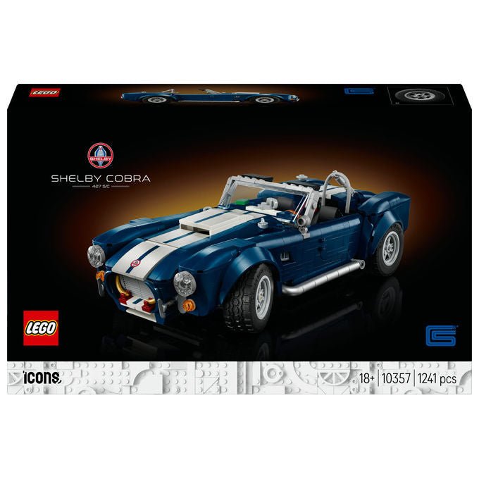Lego Icons, Shelby Cobra 427 S-C, Set da Costruzione 10357, 1241 Pezzi