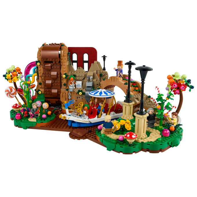 Lego, Ideas Willy Wonka e la Fabbrica di Cioccolato, 2025 Pezzi, 9 Minifigure