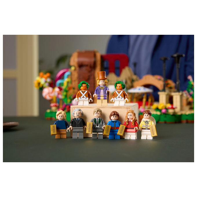 Lego, Ideas Willy Wonka e la Fabbrica di Cioccolato, 2025 Pezzi, 9 Minifigure