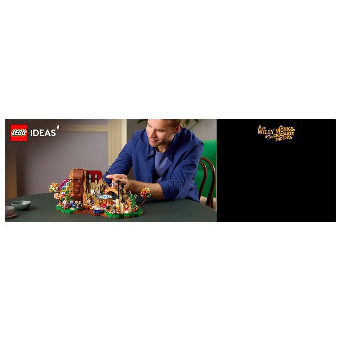 Lego, Ideas Willy Wonka e la Fabbrica di Cioccolato, 2025 Pezzi, 9 Minifigure