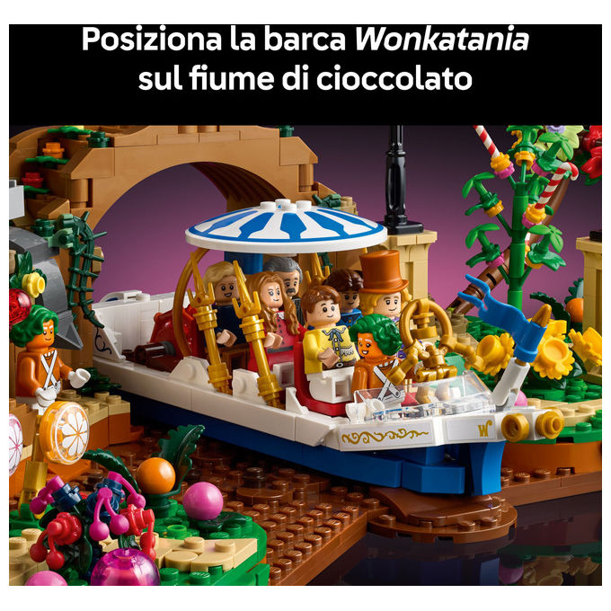 Lego, Ideas Willy Wonka e la Fabbrica di Cioccolato, 2025 Pezzi, 9 Minifigure