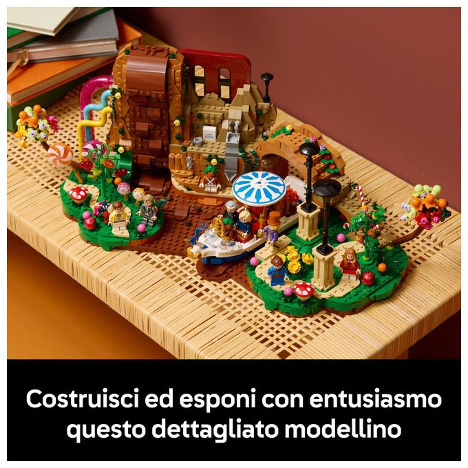 Lego, Ideas Willy Wonka e la Fabbrica di Cioccolato, 2025 Pezzi, 9 Minifigure