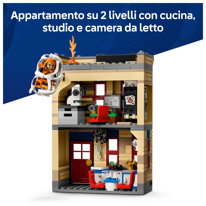 Lego, Appartamento di Peter Parker 76317, Set Costruzioni Marvel Spider-Man, 394 Pezzi